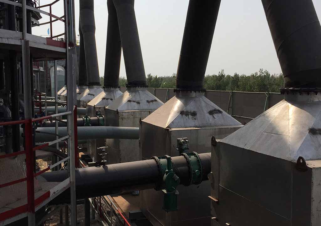 换热器安装现场