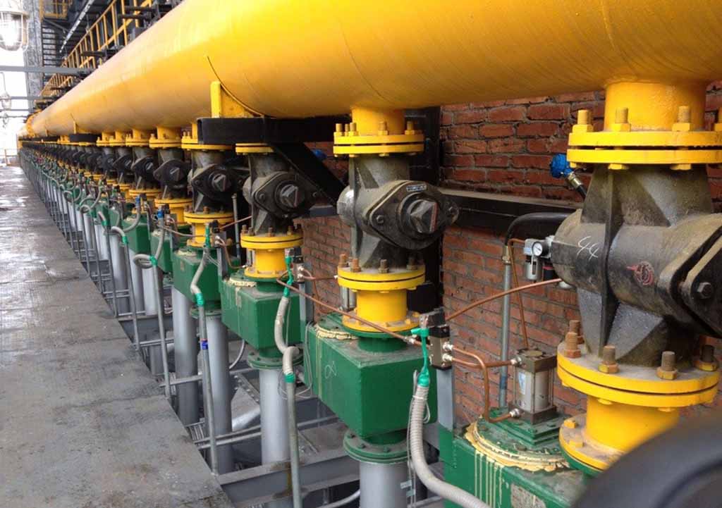 煤气快切阀安装